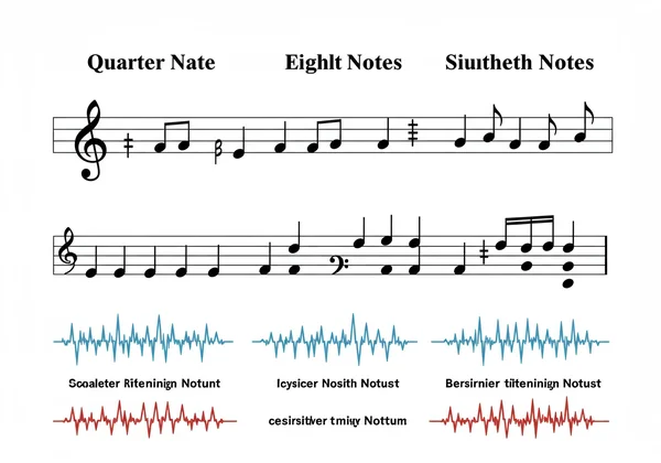 四分、八分與十六分音符節奏圖解