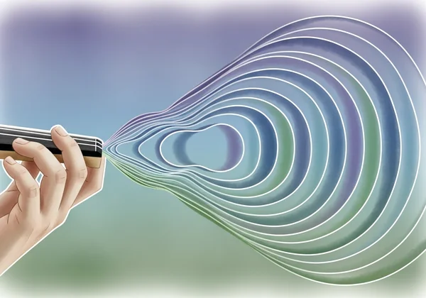 Visualisasi denyut vibrato biola yang konsisten