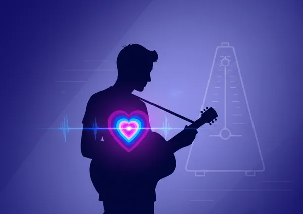 Musician internalizing rhythm without a metronome